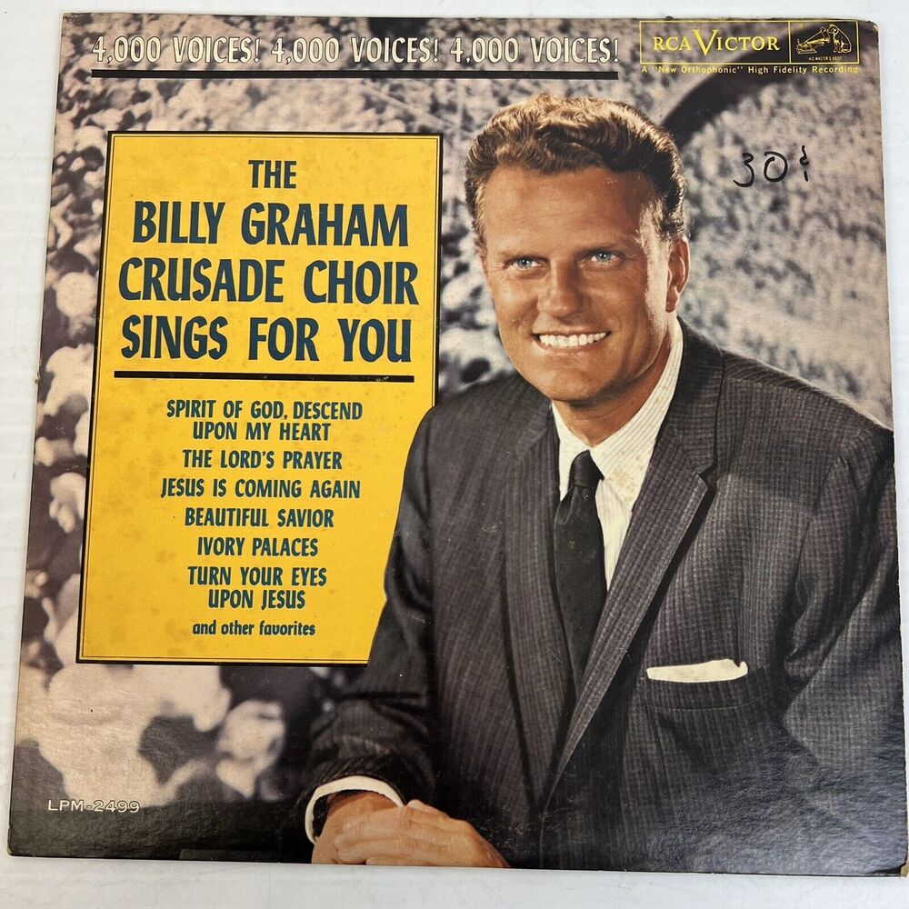 The Billy Graham Crusade Choir Sings For You Album Christian Music 1962